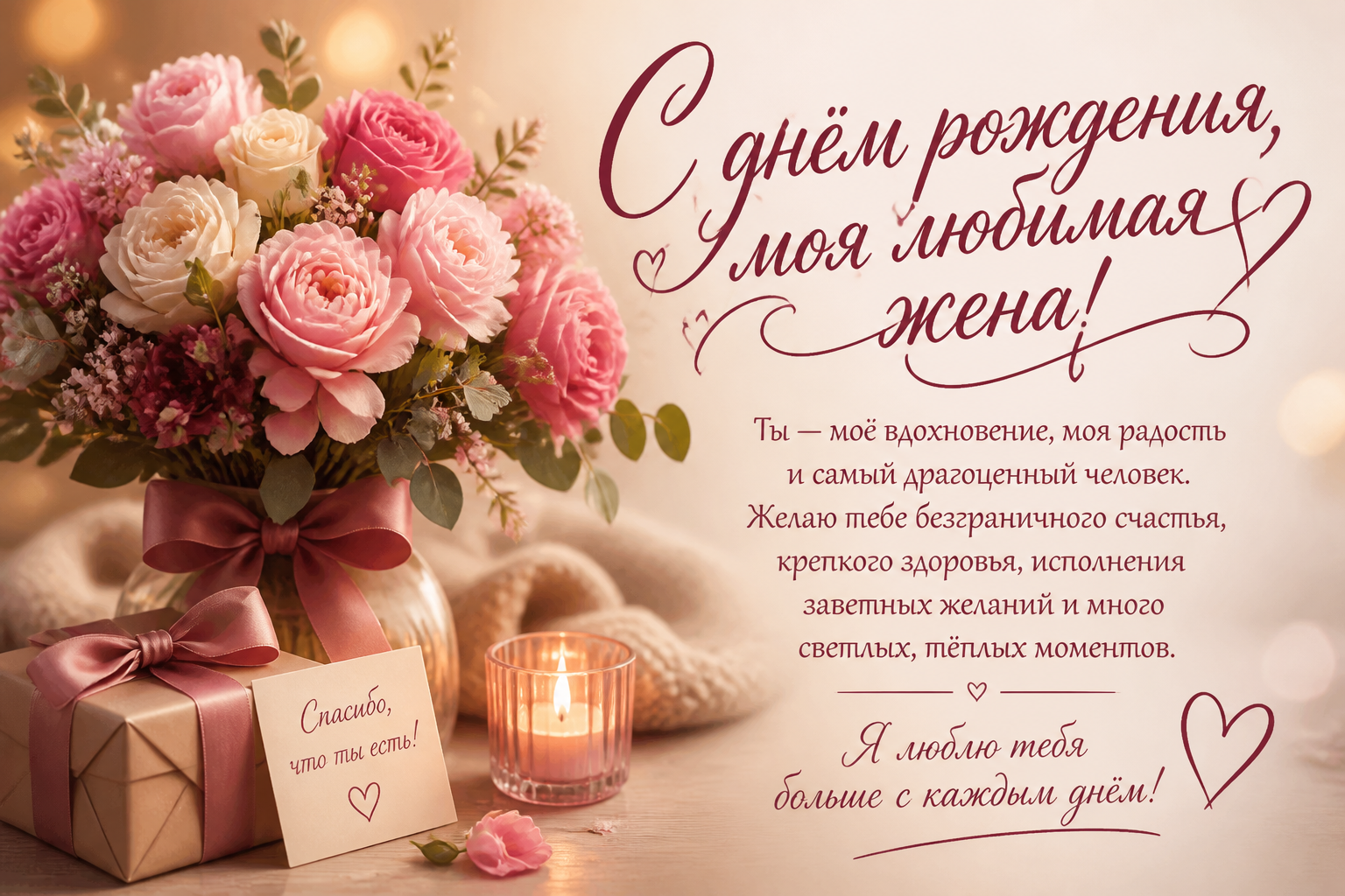 Пожелания от всей души — развёрнутые