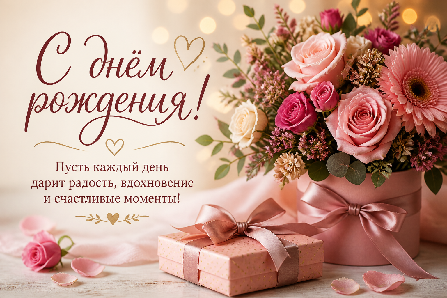 с днем рождения женщине своими словами