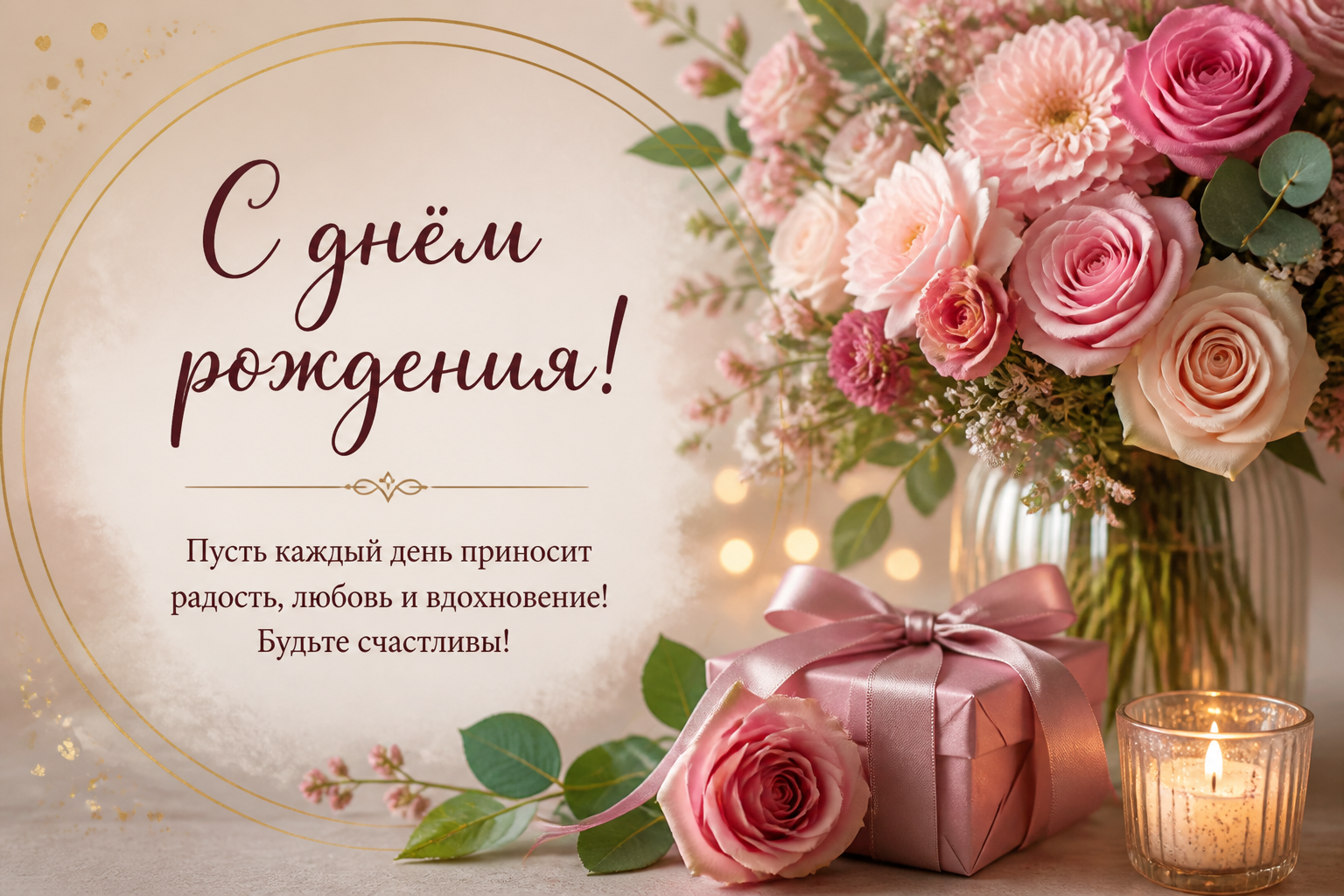 с днем рождения женщине своими словами