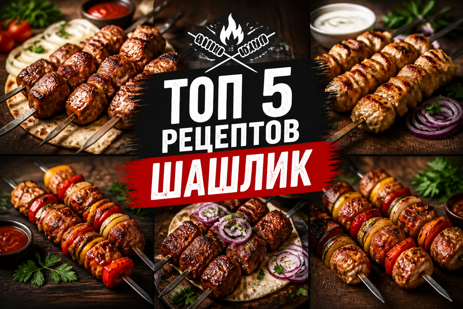 топ 5 рецептов шашлик
