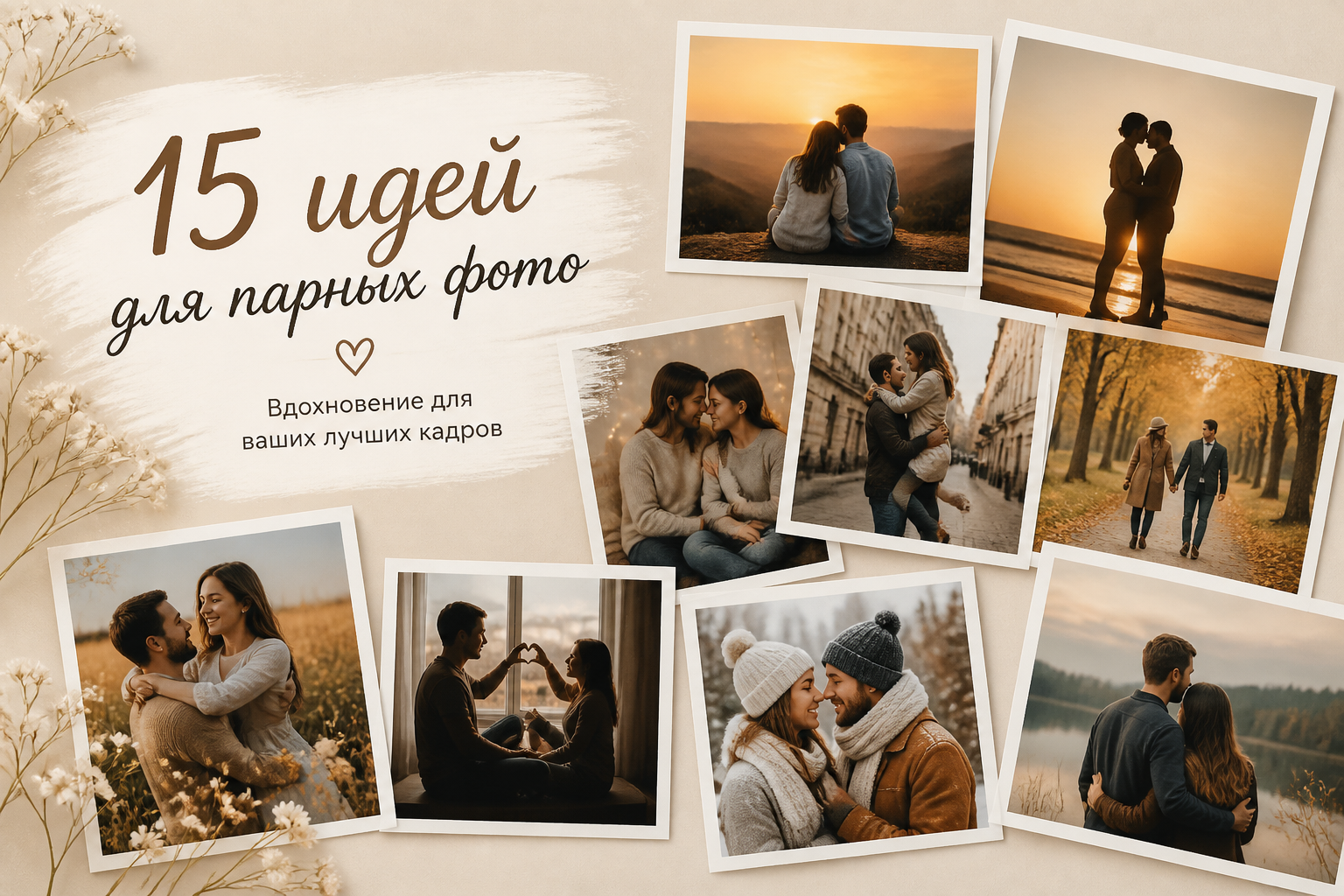 15 идей для парных фото