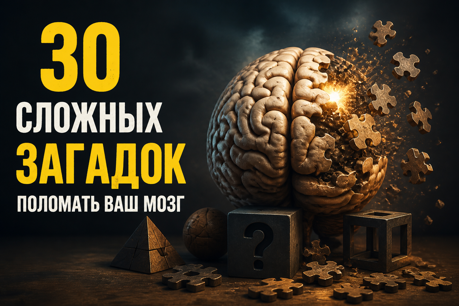 30 сложных загадок поломать ваш мозг