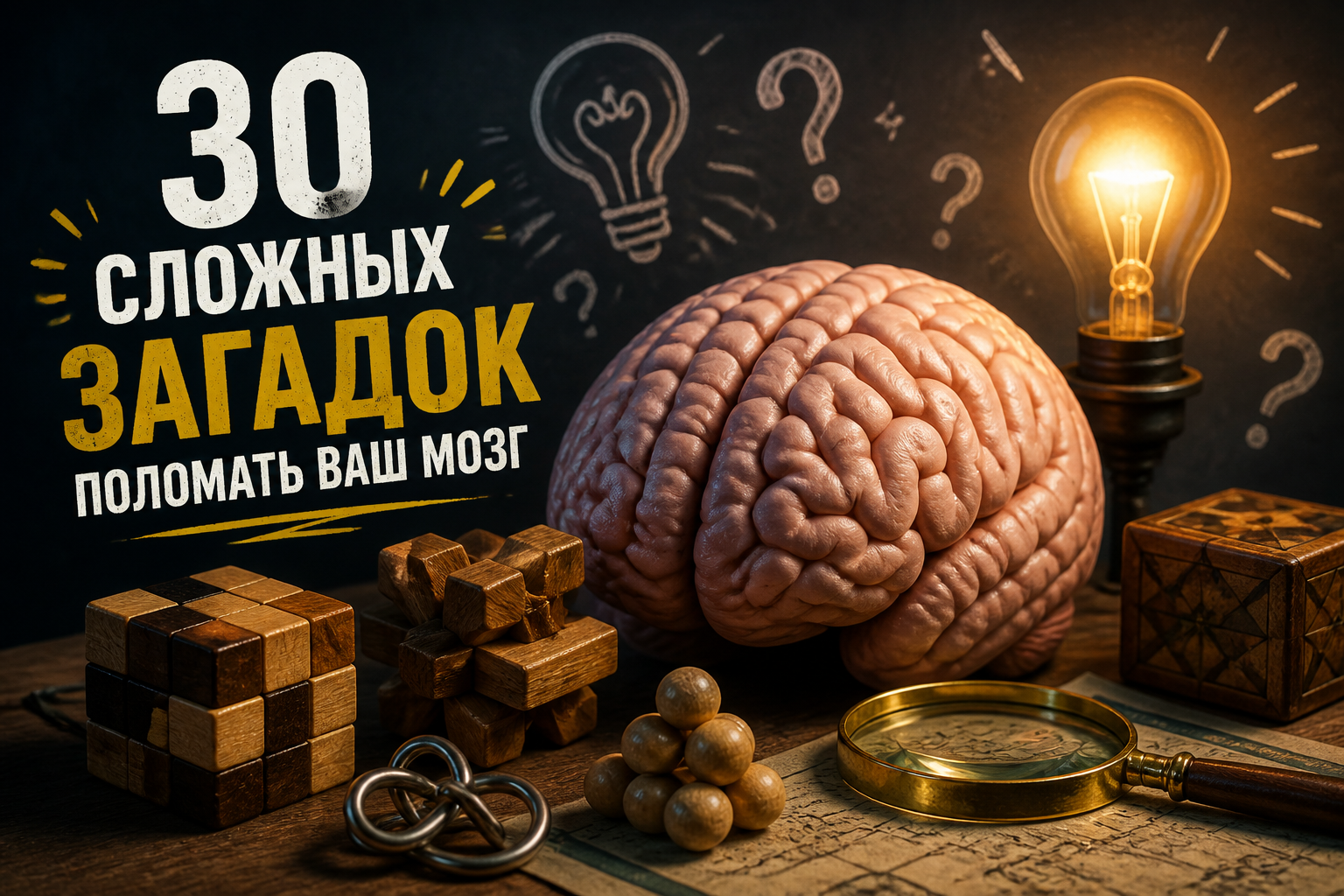 30 сложных загадок поломать ваш мозг