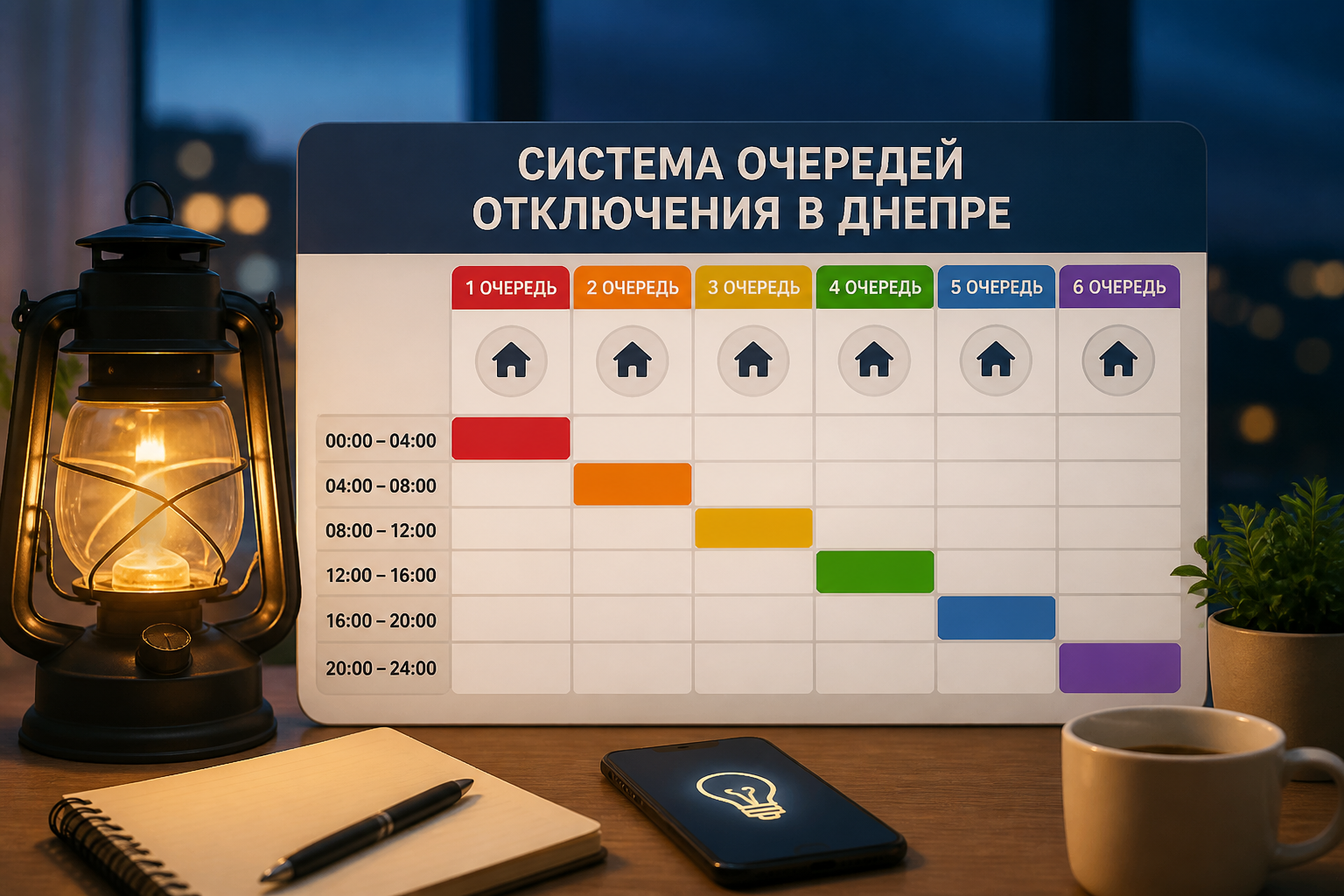Как работает система очередей отключения в Днепре