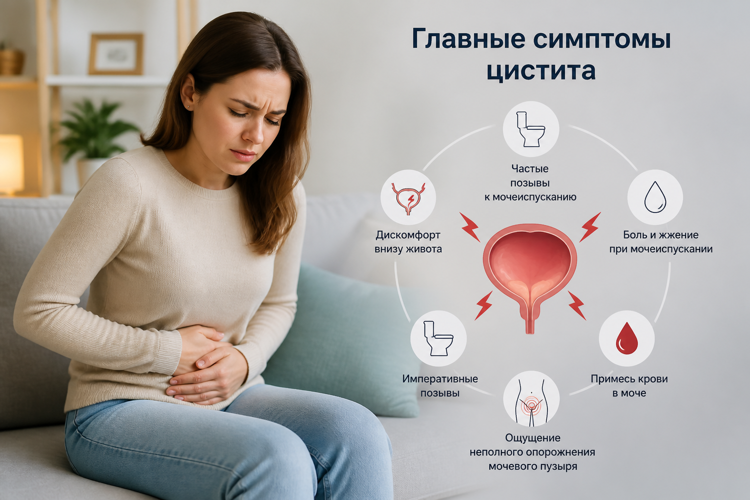 Главные симптомы цистита