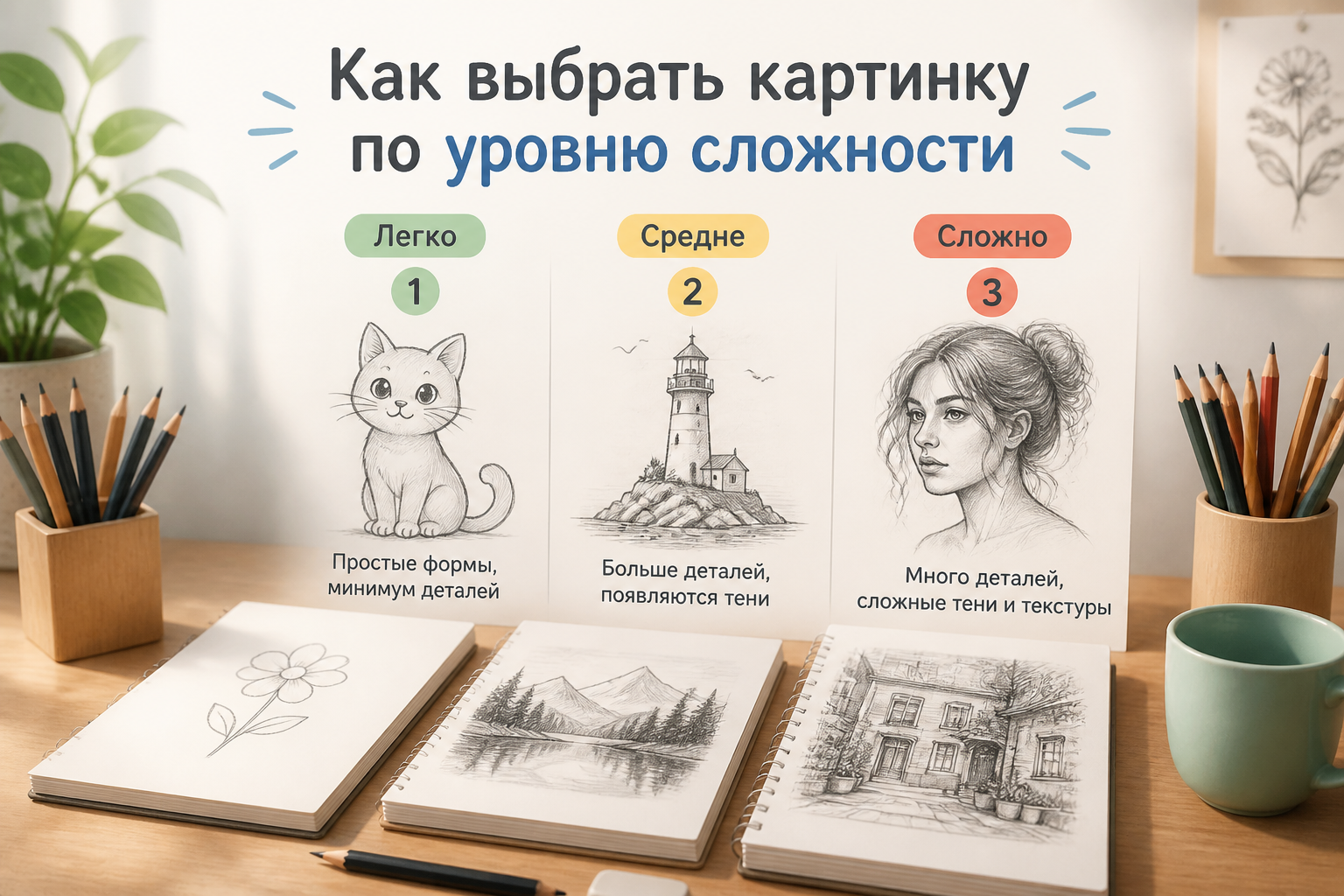 Как выбрать картинку по уровню сложности