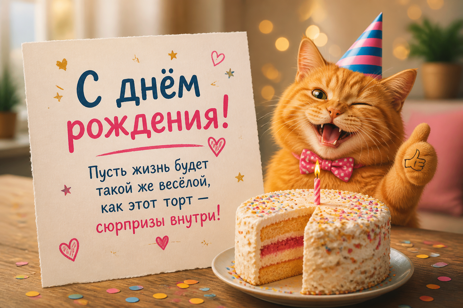 С юмором — потому что смех тоже подарок
