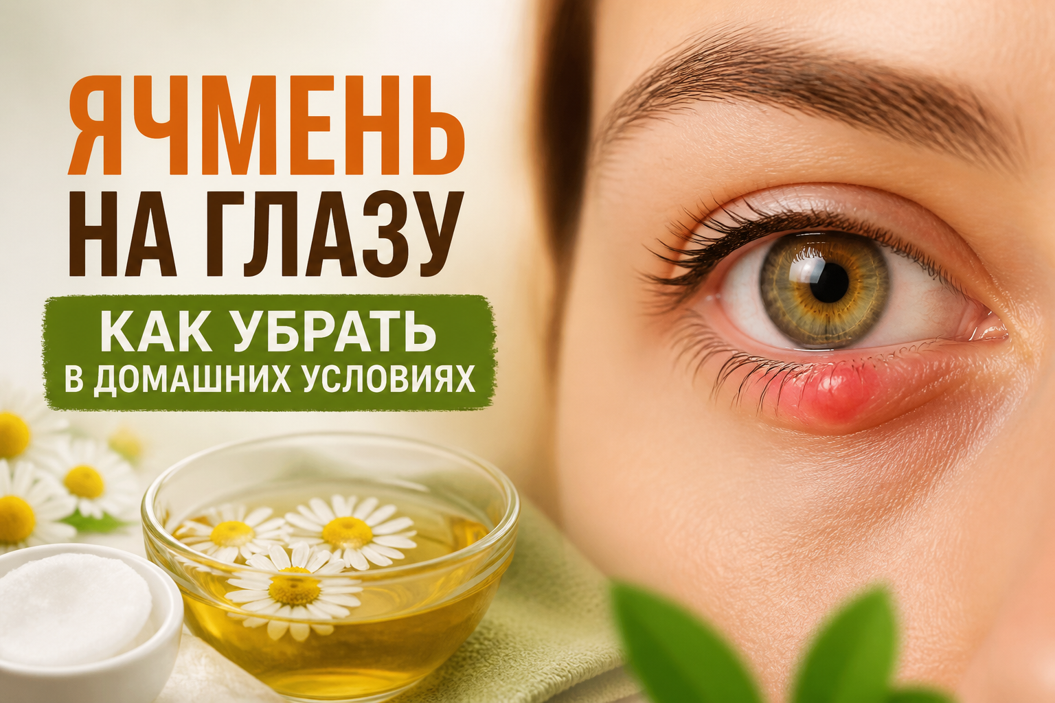 Ячмень на глазу: как убрать в домашних условиях