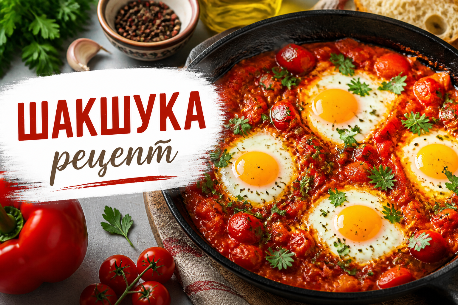 Шакшука: классический пошаговый рецепт на сковороде