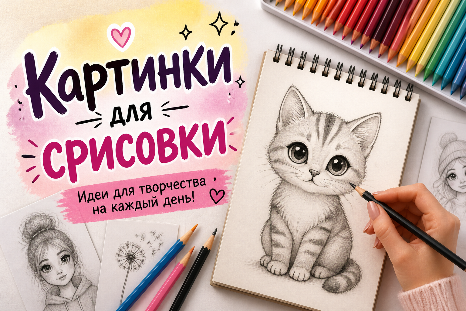 Картинки для срисовки: как выбрать и с чего начать